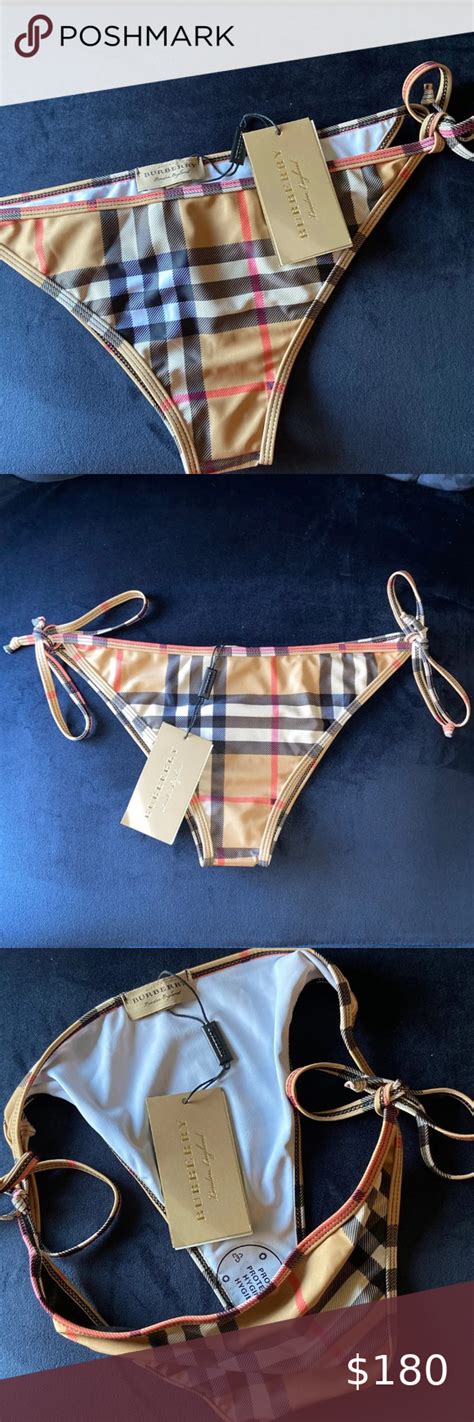 burberry bathing suit womens|burberry plaid bikini.